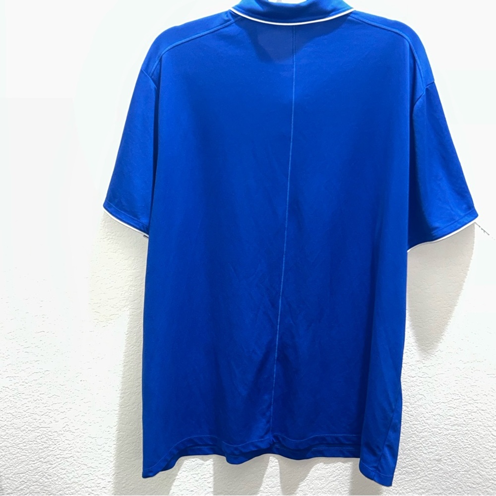 Nike Golf Standard Fit Men's Vibrant Blue Polo Shirt - Picture 4 of 6
